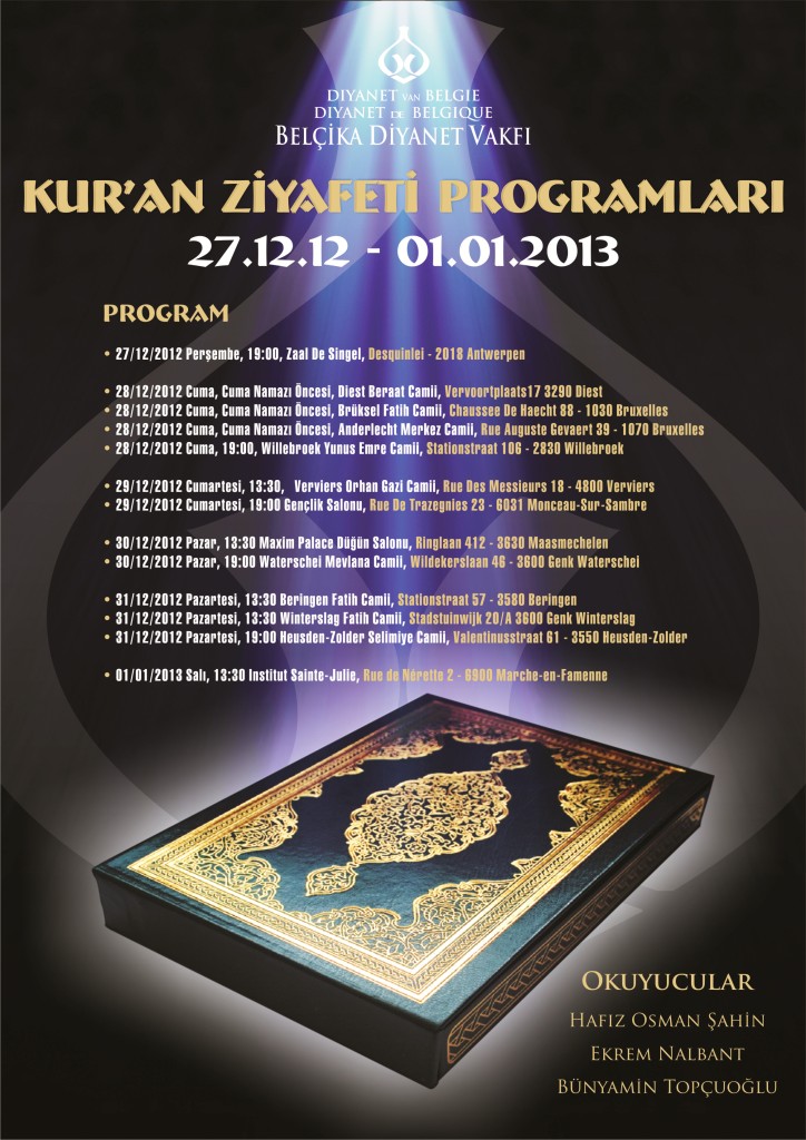 kuran ziyafeti 2012 PROGRAM